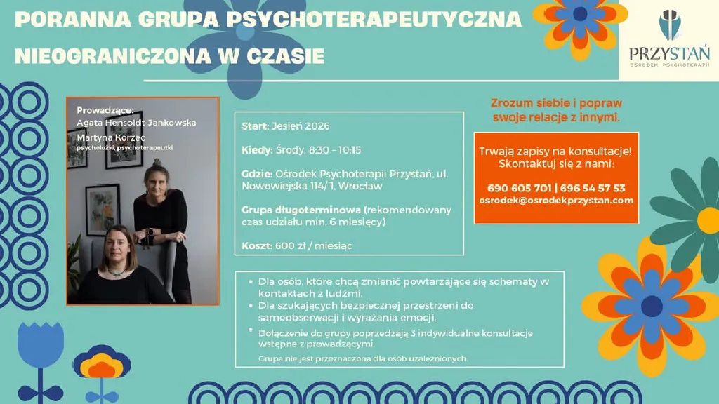 Grupa psychoterapeutyczna nieograniczona w czasie