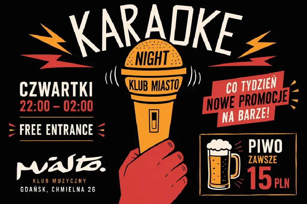 Karaoke Night w Miasto. Klub Muzyczny