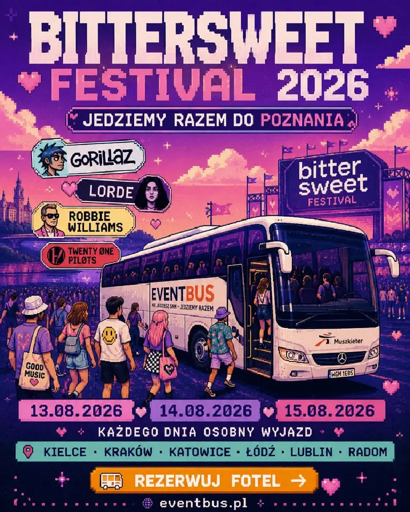 BITTERSWEET FESTIVAL 2026 – wyjazdy z EventBus