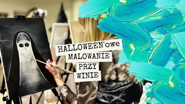 Halloweenowe malowanie przy winie w Poznaniu