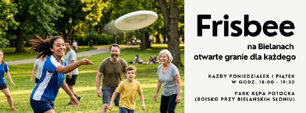 Frisbee na Bielanach – otwarte zajęcia