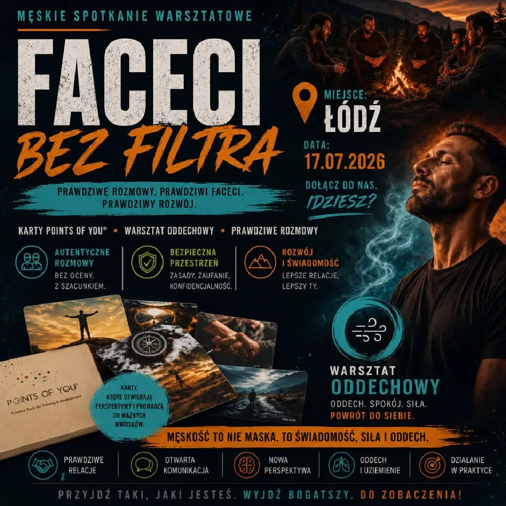 Męski reset: Bez filtra – warsztat dla mężczyzn