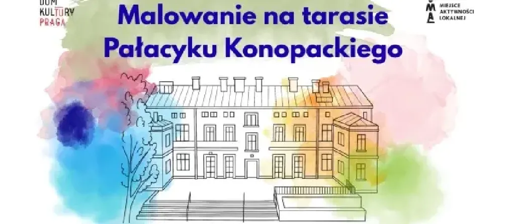 Warsztaty malowania akwarelami na tarasie