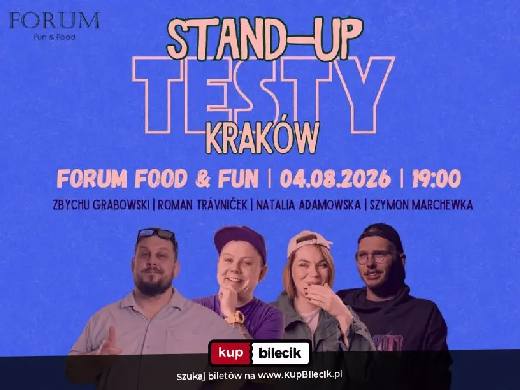 Testy materiału – wieczór stand-upu