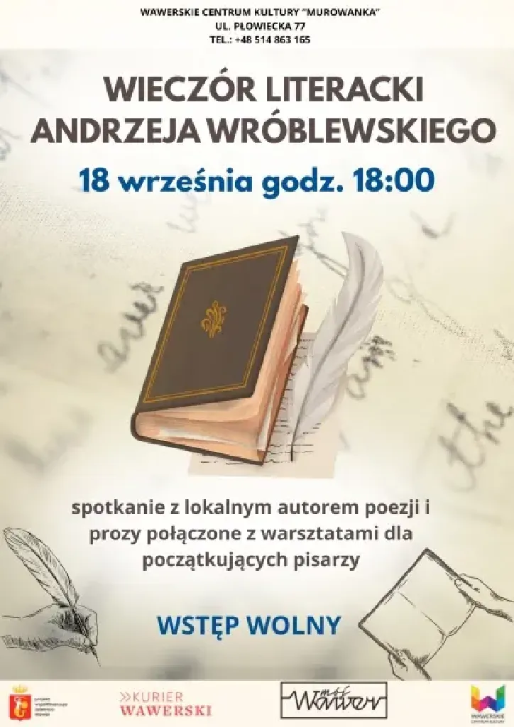 Wieczór Literacki Andrzeja Wróblewskiego