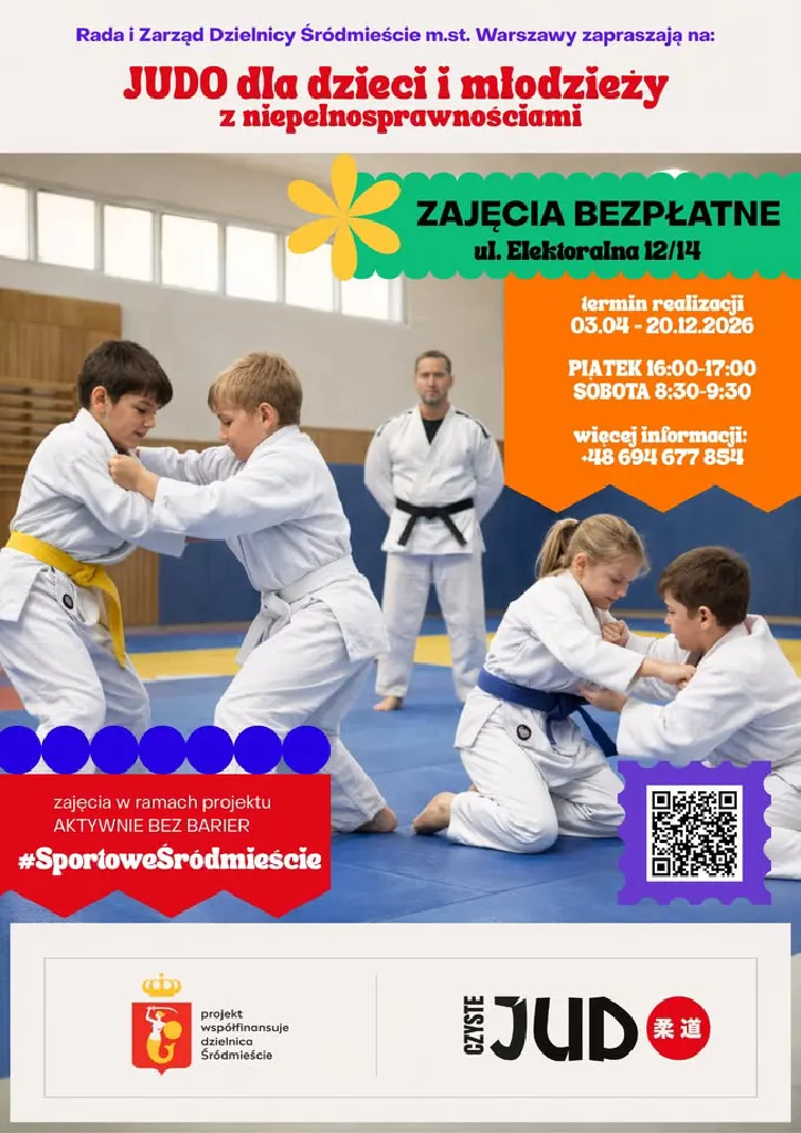 Zajęcia judo dla dzieci i młodzieży z niepełnosprawnościami