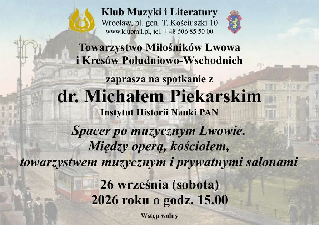 Spacer po muzycznym Lwowie – spotkanie