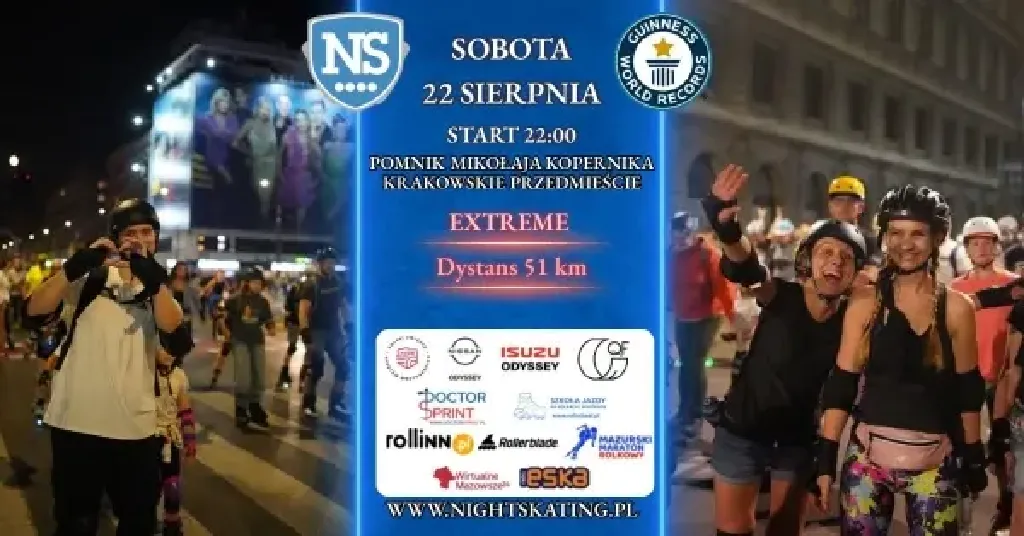 Nightskating Warszawa – EXTREME