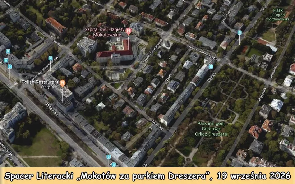 Spacer Literacki „Mokotów za parkiem Dreszera”, 19 września 2026