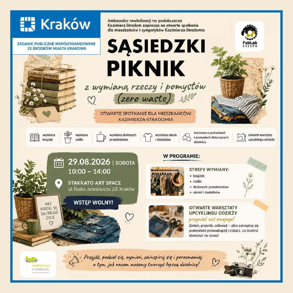 Sąsiedzki Piknik Zero Waste – Kazimierz–Stradom