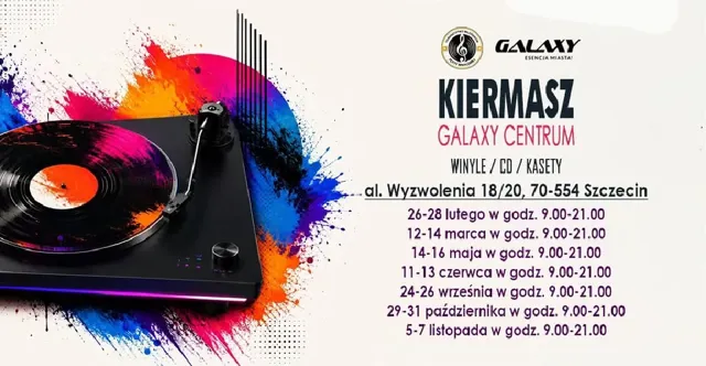 Kiermasz winyli, CD i kaset – Galaxy Centrum