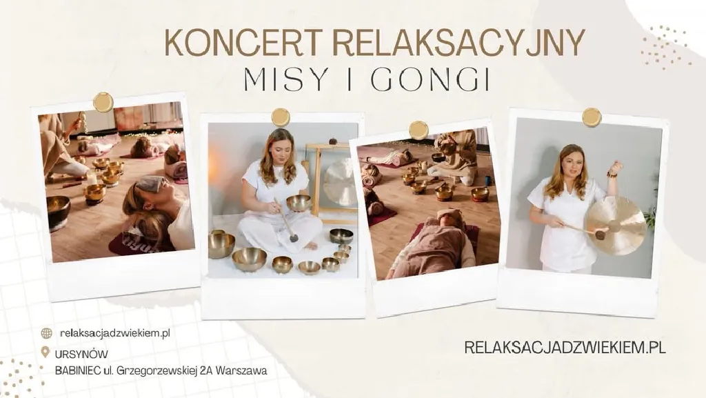 Relaksacyjny koncert mis i gongów – Ursynów