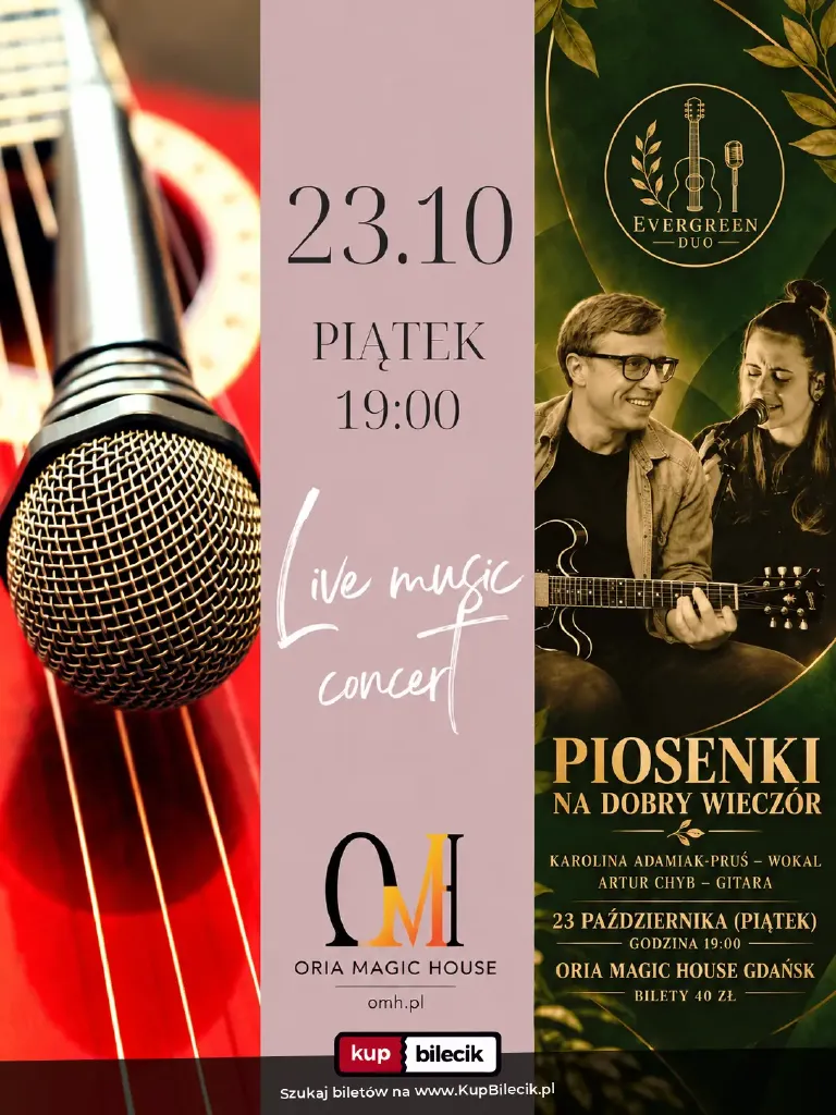 Piosenki na dobry wieczór – koncert Evergreen Duo