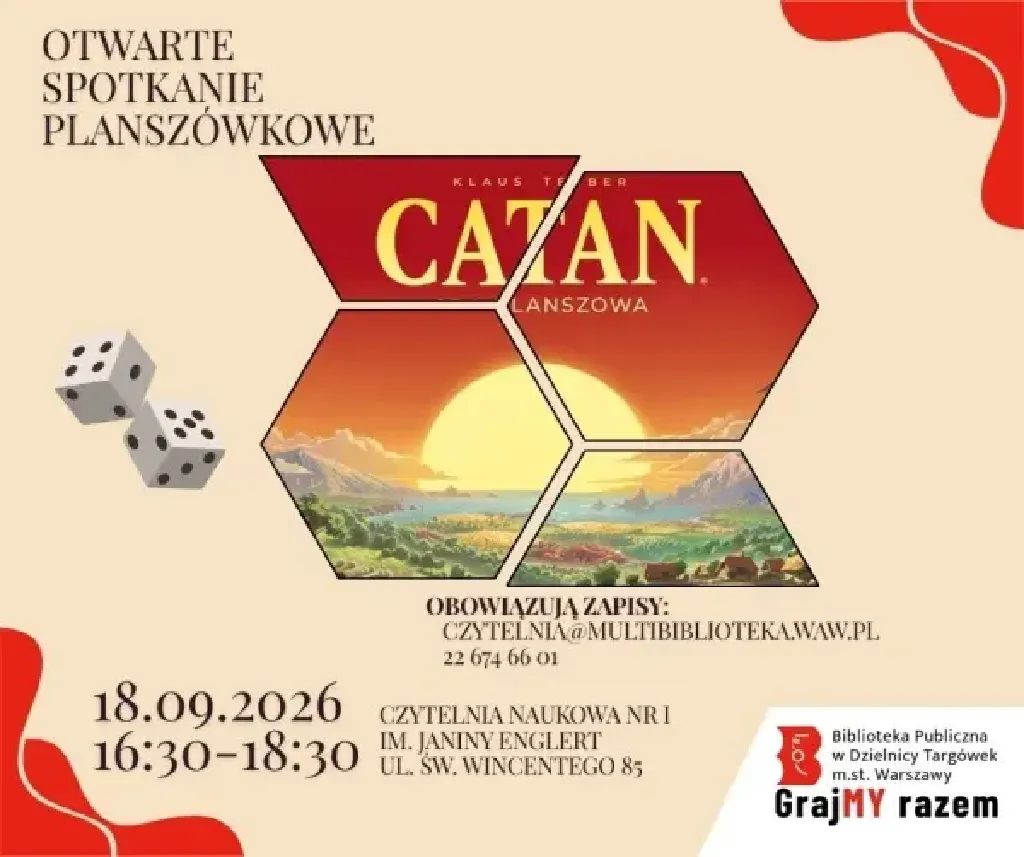 Catan – otwarte spotkanie planszówkowe