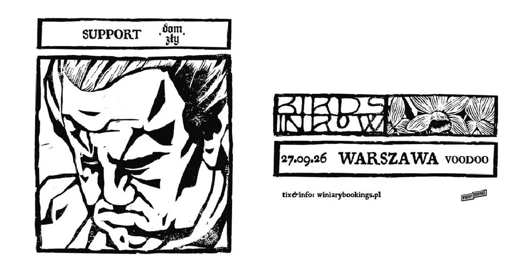 Birds in Row + Dom Zły – VooDoo Warszawa