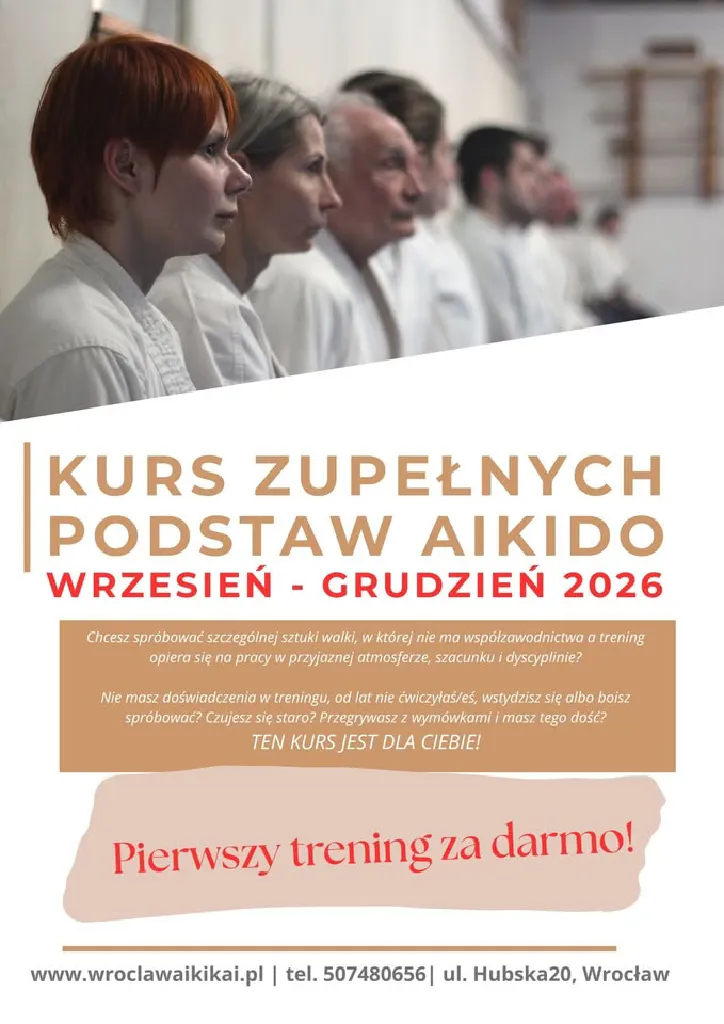 Kurs podstaw Aikido dla dorosłych