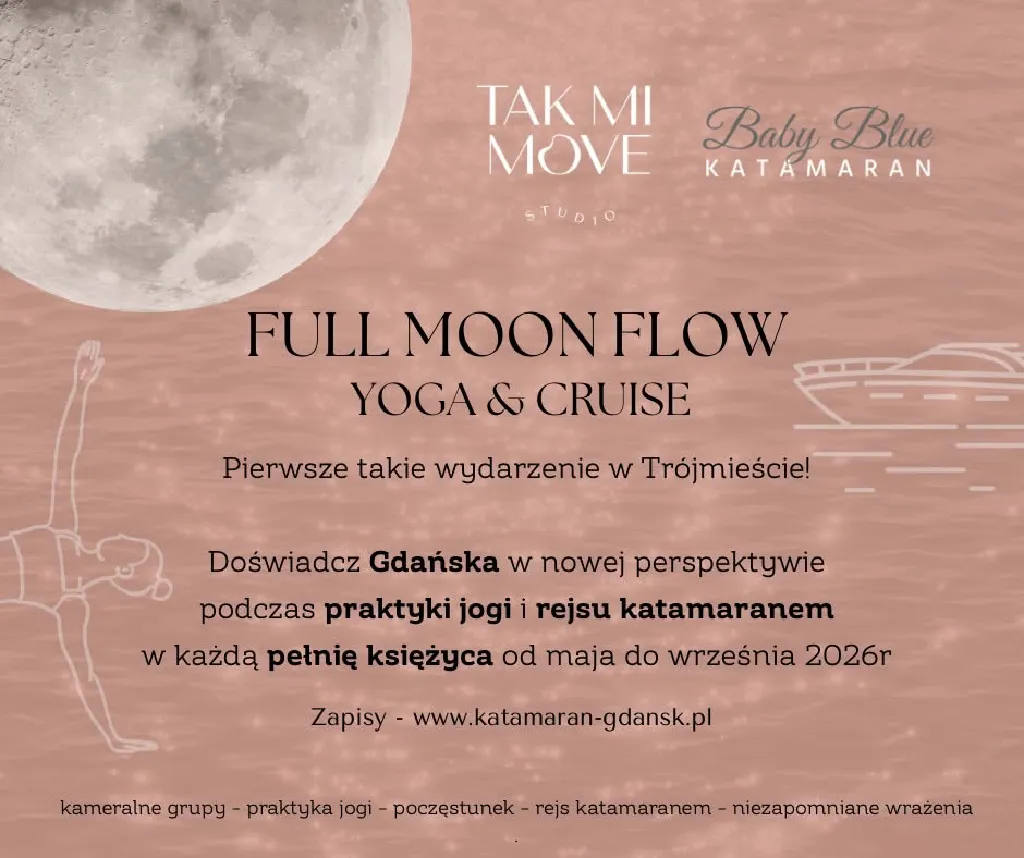 Full Moon Flow: Joga i rejs katamaranem w Gdańsku