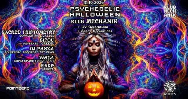Halloweenowy rave psytrance – PointZero w klubie Mechanik