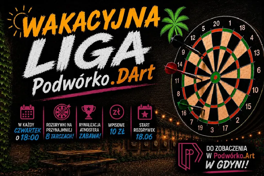 Wakacyjna Liga Podwórko.Dart – turniej