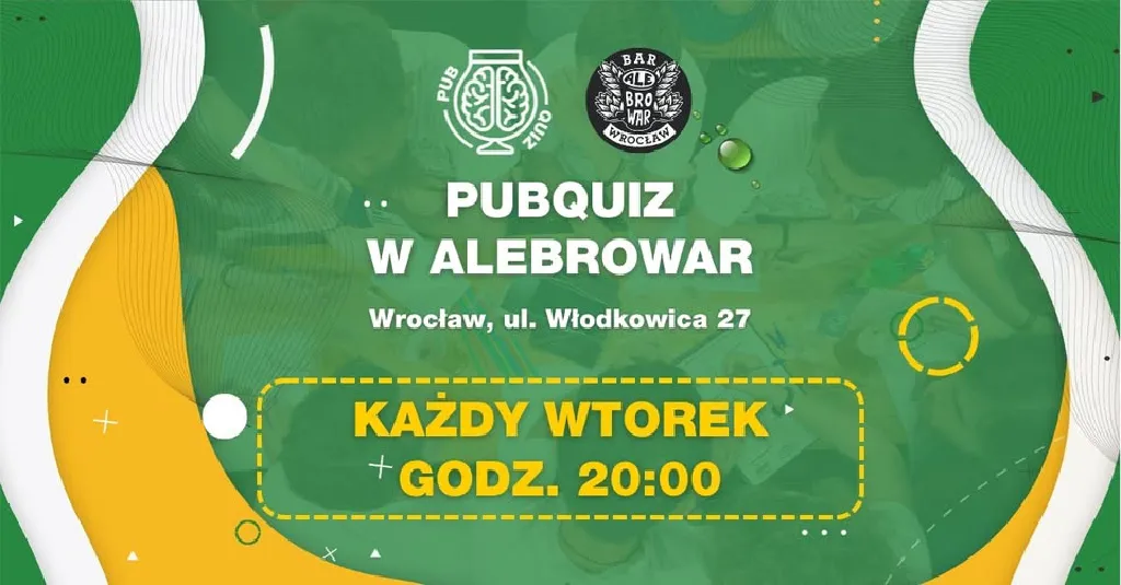PubQuiz w AleBrowar – drużynowy quiz z nagrodami