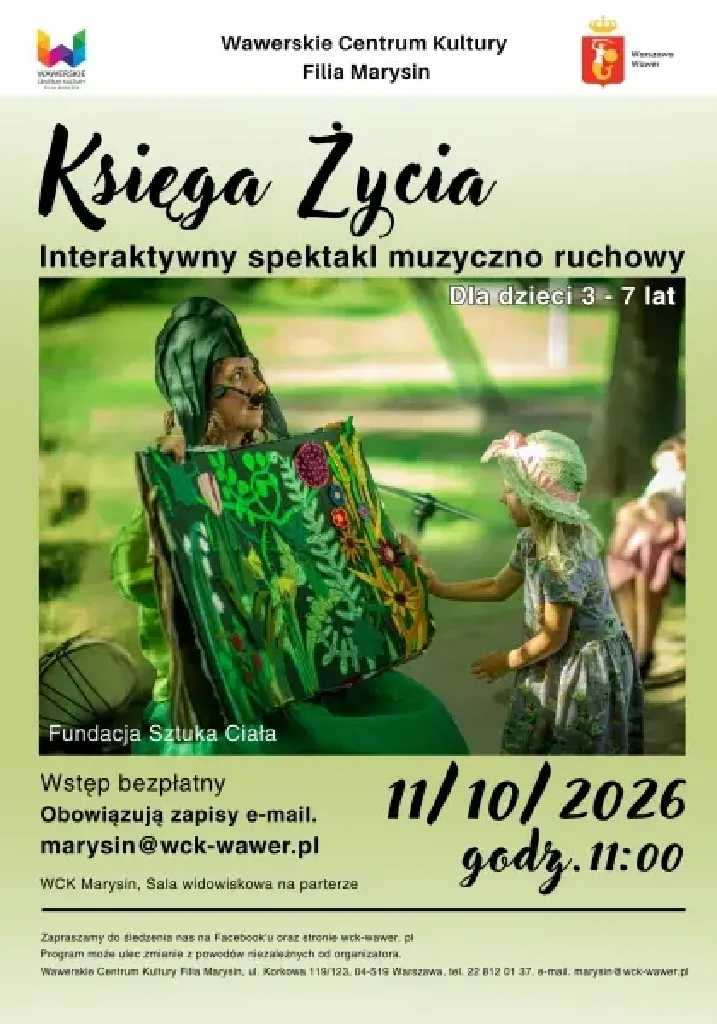 „Księga Życia” – interaktywny spektakl dla dzieci