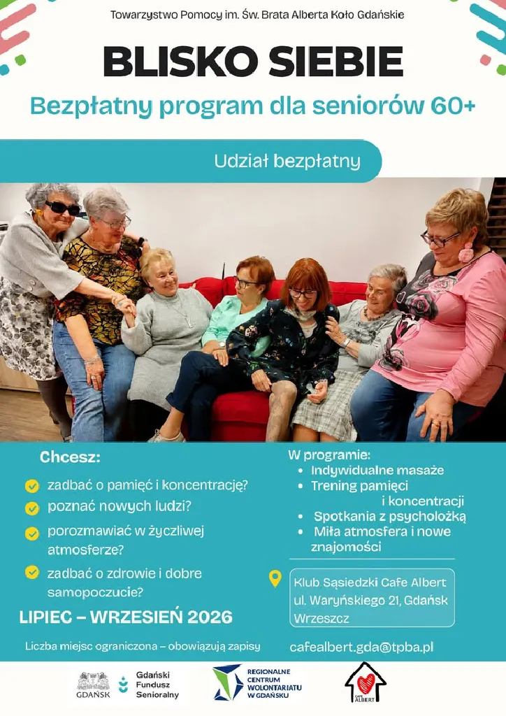 Blisko siebie – wsparcie i rozwój dla seniorów