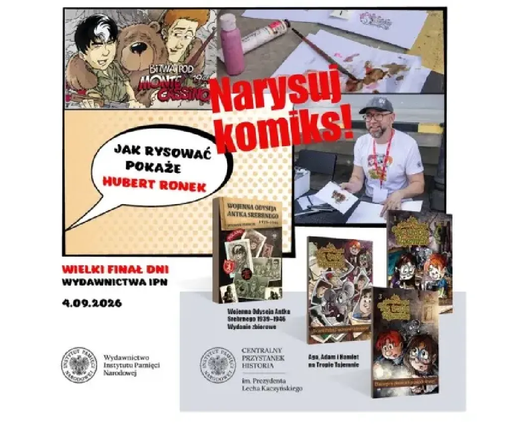 Spotkanie z Hubertem Ronkiem i warsztat rysunku komiksowego