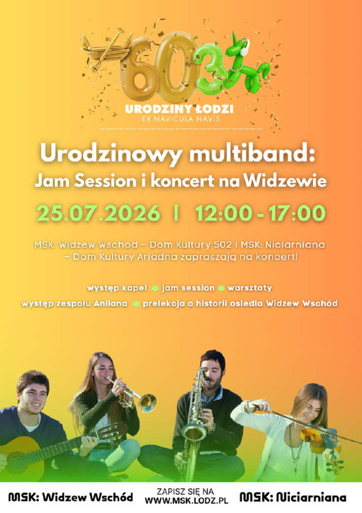 Urodzinowy multiband – koncert i jam session na Widzewie