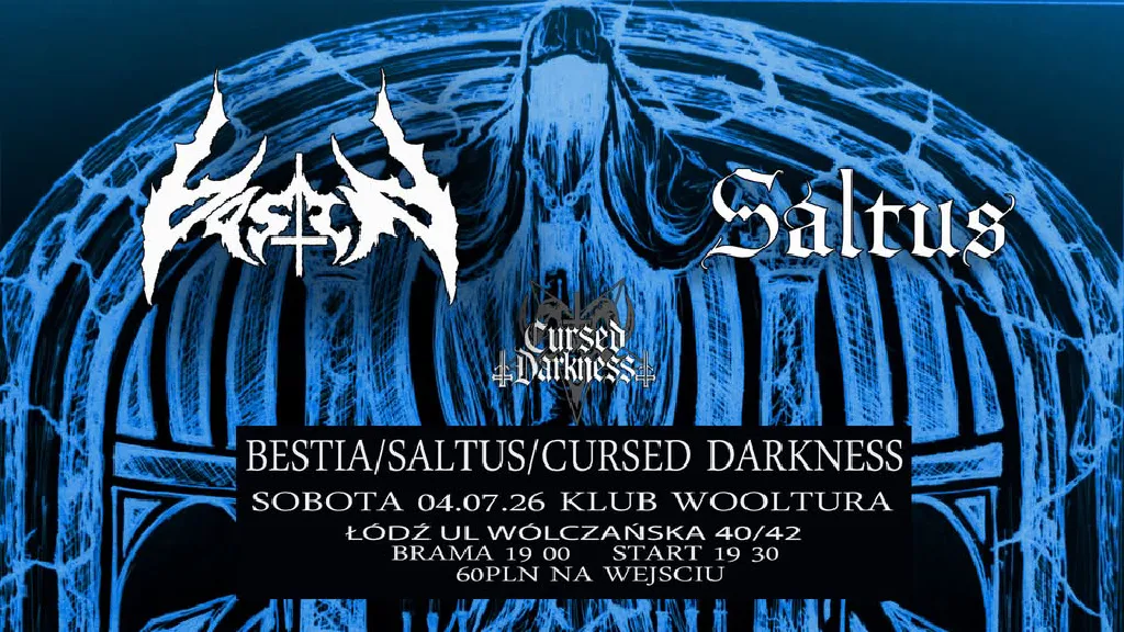 Koncert: Bestia / Saltus / Cursed Darkness