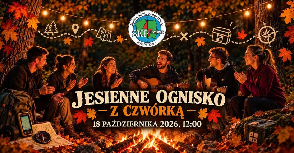 Jesienne Ognisko z Czwórką – wędrówka i geocaching