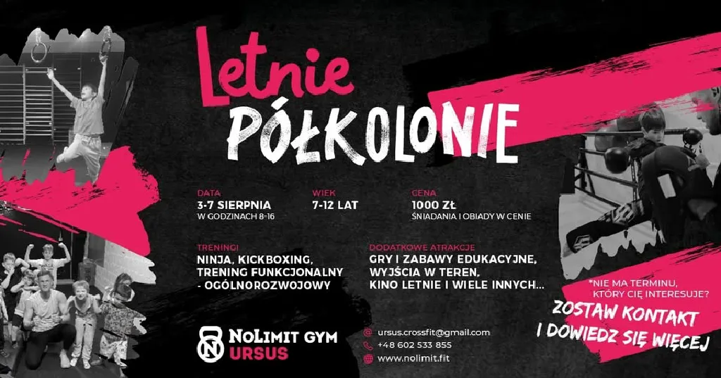 Półkolonie i warsztaty – NoLimit Gym Ursus