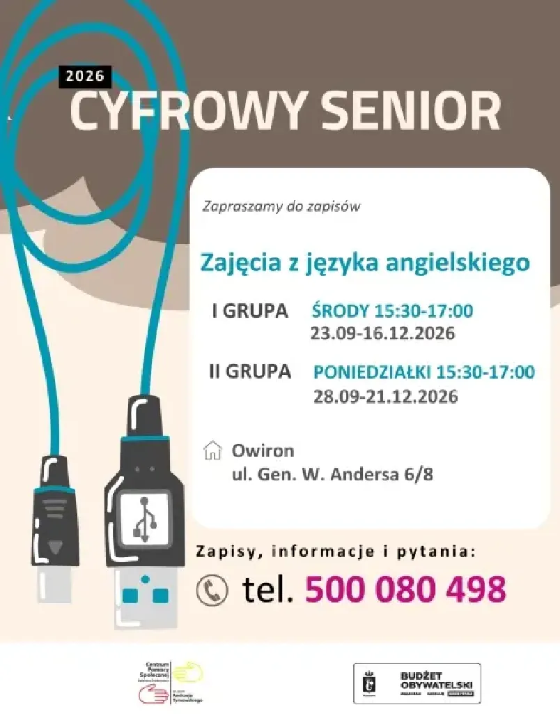 Angielski dla seniorów – zajęcia w Śródmieściu