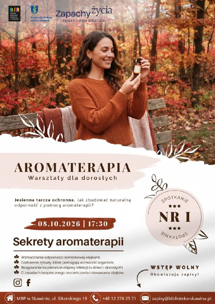 Aromaterapia – warsztaty w skawińskiej bibliotece