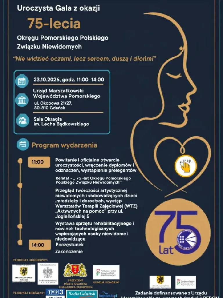 Gala 75-lecia Okręgu Pomorskiego Polskiego Związku Niewidomych