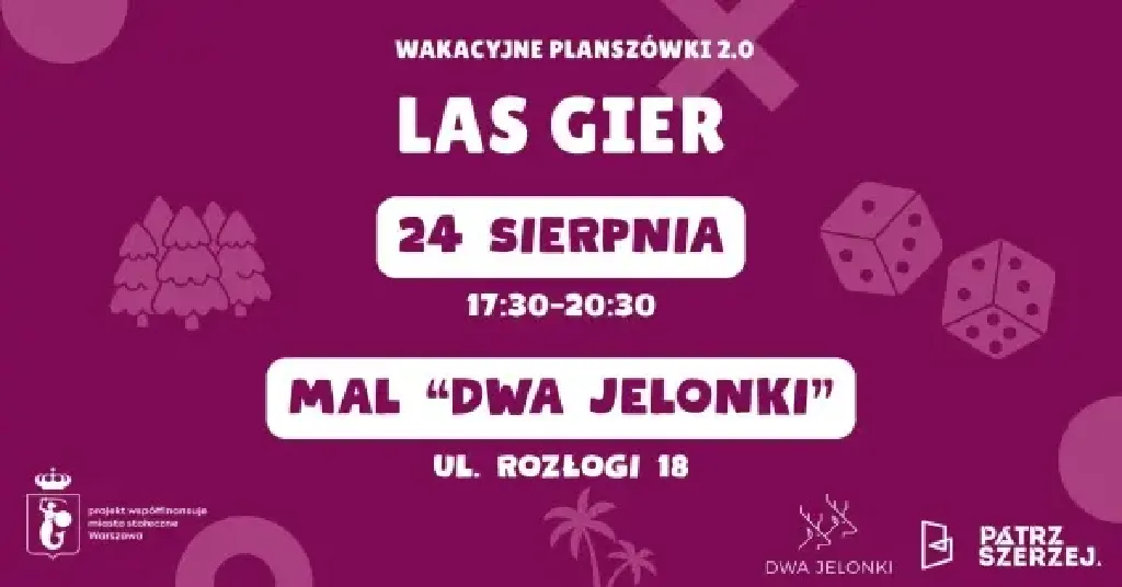 Wakacyjne Planszówki na Bemowie – spotkanie z grami