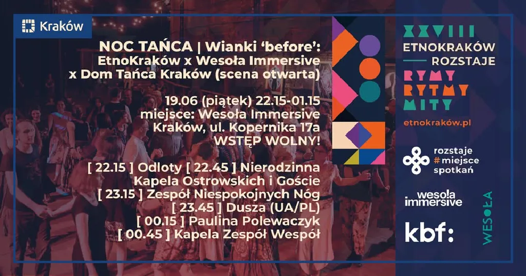Noc Tańca – Wianki before na Wesołej