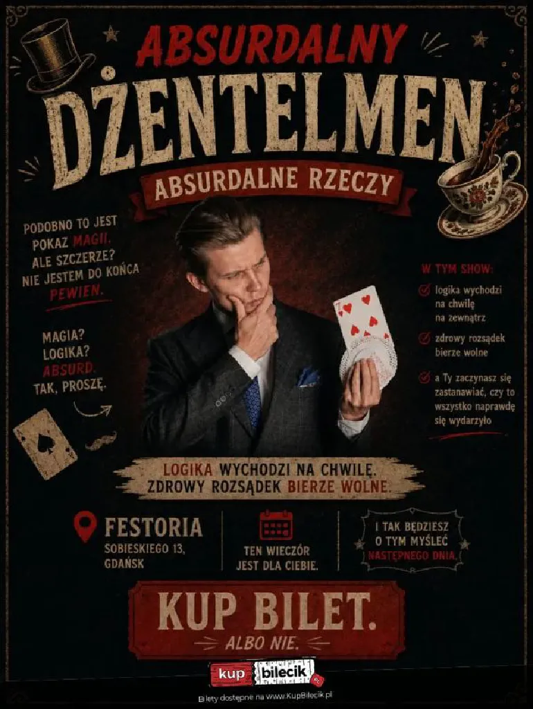 Absurdalny Dżentelmen – wieczór iluzji