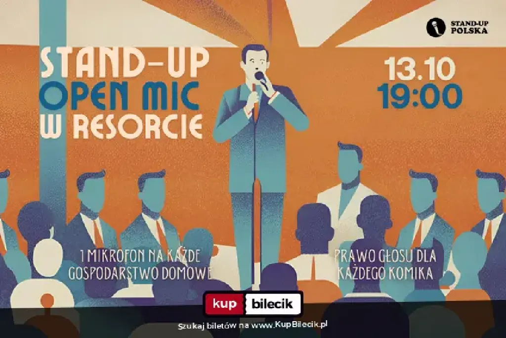 Stand-up Open Mic – wieczór komedii w Resorcie