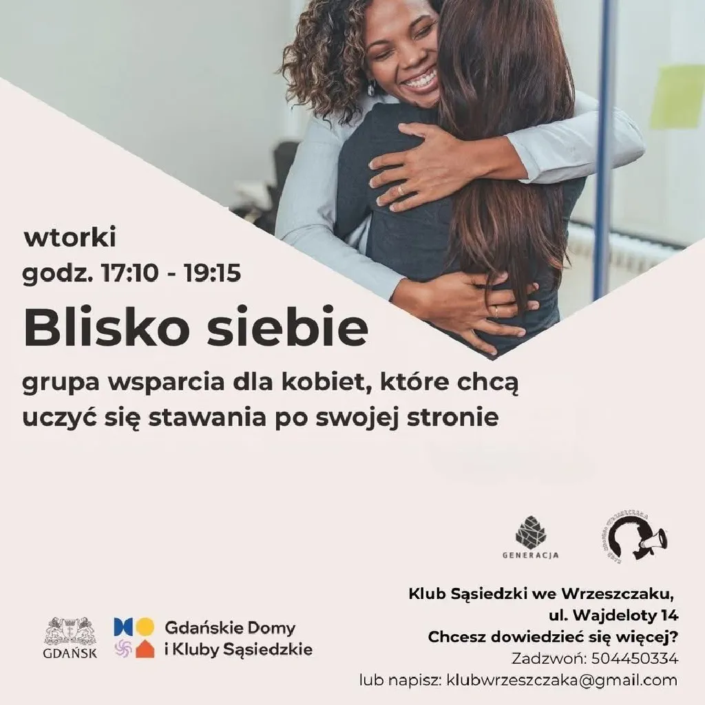 Blisko siebie – grupa wsparcia dla kobiet