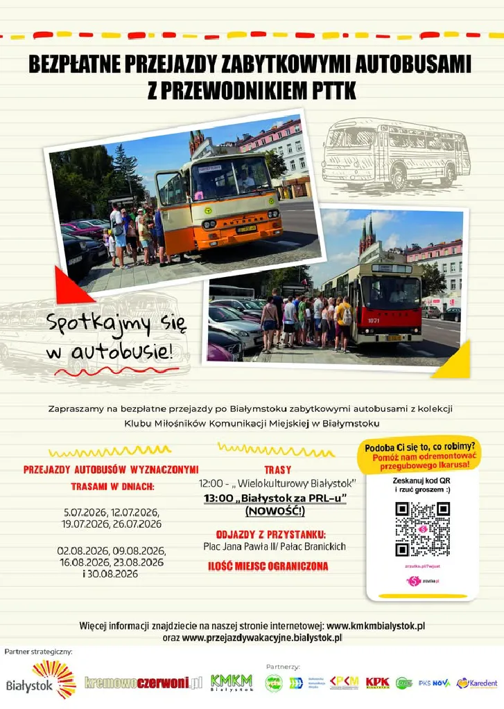 Przejazdy zabytkowymi autobusami w Białymstoku