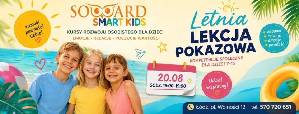 Kurs rozwoju osobistego dla dzieci – lekcja pokazowa