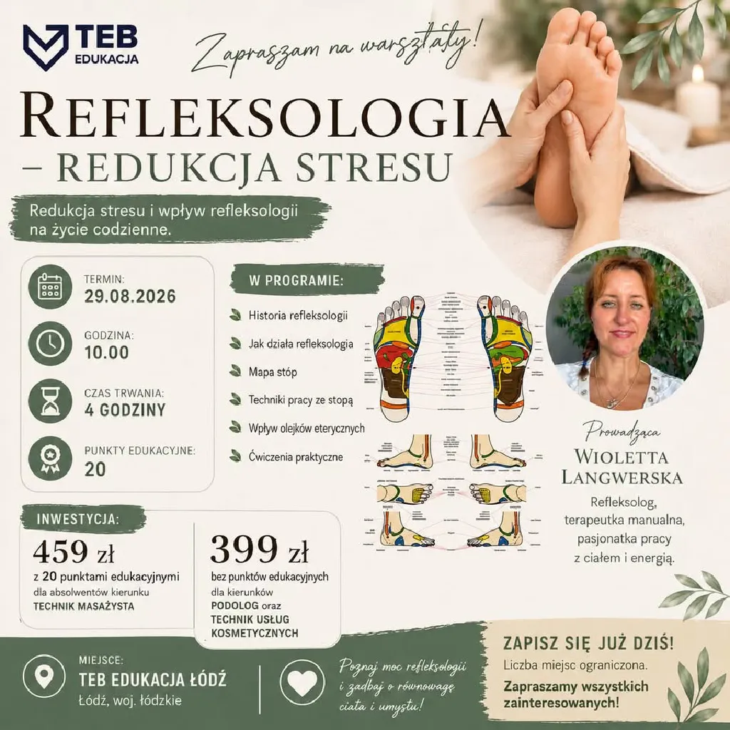 Redukcja stresu i refleksologia – szkolenie