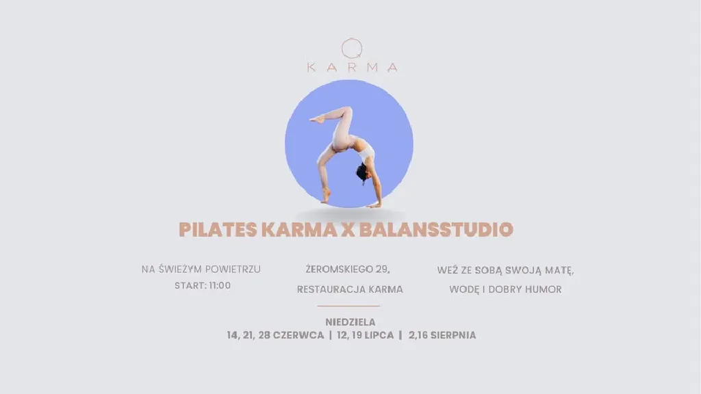 Pilates na świeżym powietrzu – Karma x Balans Studio