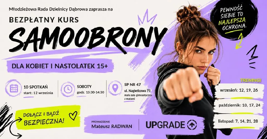 Kurs samoobrony dla kobiet i nastolatek – zajęcia