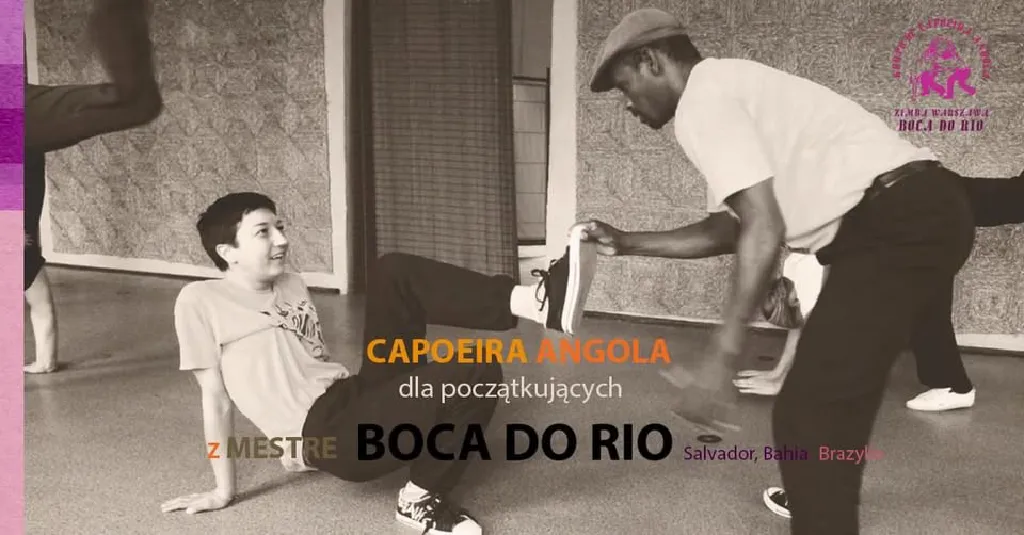 Capoeira Angola z Mestre Boca do Rio w Warszawie