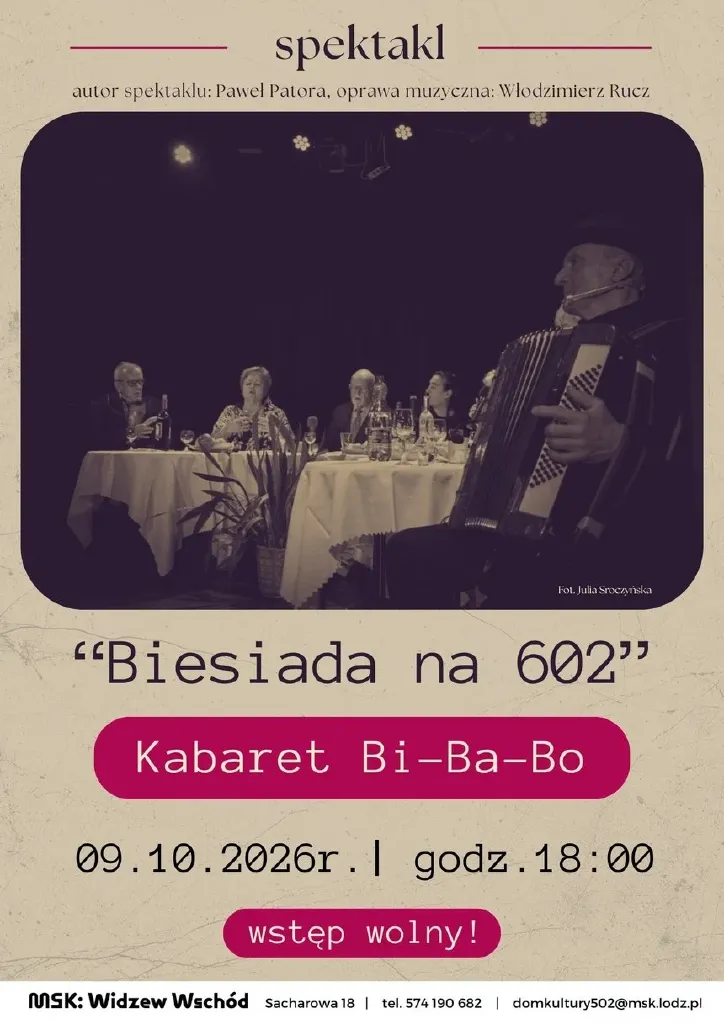 „Biesiada na 602” – spektakl Kabaretu Bi Ba Bo