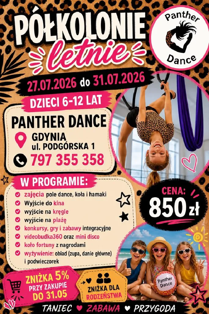 Półkolonie letnie sportowo-taneczne