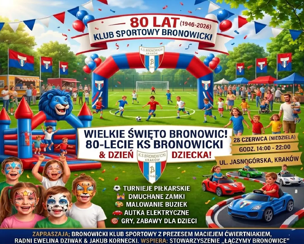 80-lecie KS Bronowicki i rodzinny Dzień Dziecka