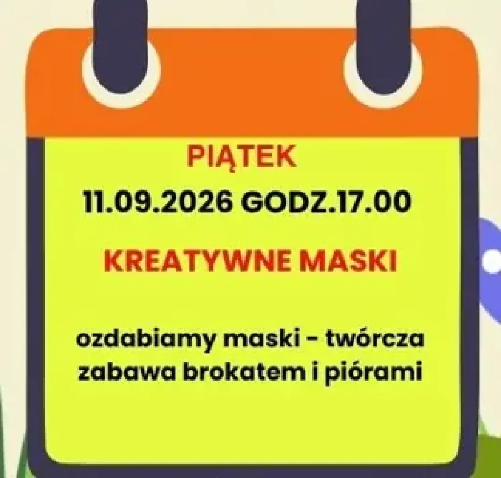 Kreatywne maski – warsztaty na Twardej