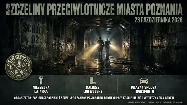 Szczeliny przeciwlotnicze Poznania – wycieczka po 6 miejscach